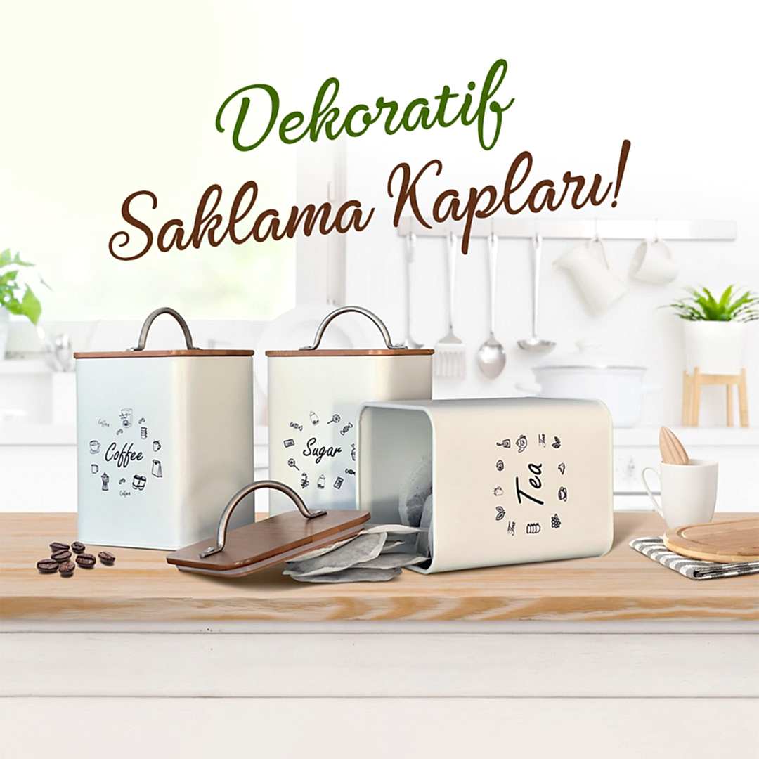 dekoratif saklama kapları instagram postu tasarımı